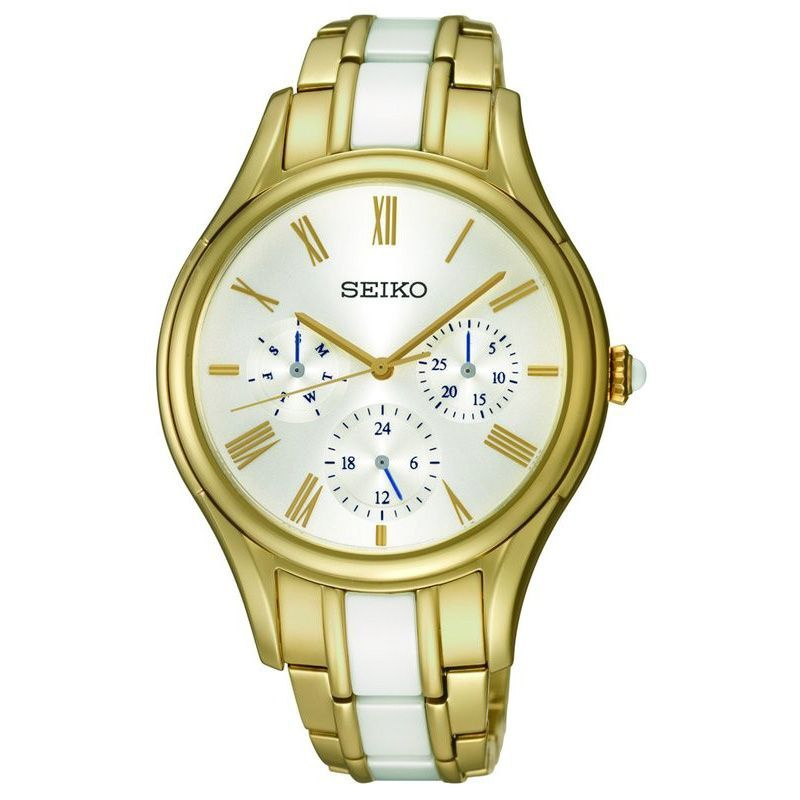 Zegarek SEIKO SKY718P1. Kwarcowy, Kolor biały. Mężczyzna.