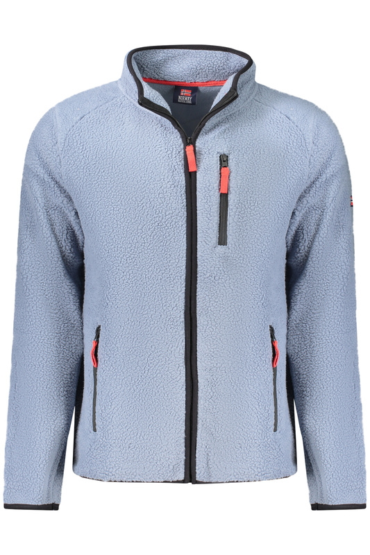 Norway 1963 M�SKA NIEBIESKA BLUZA Z ROZPINANYM NA ZAMEK