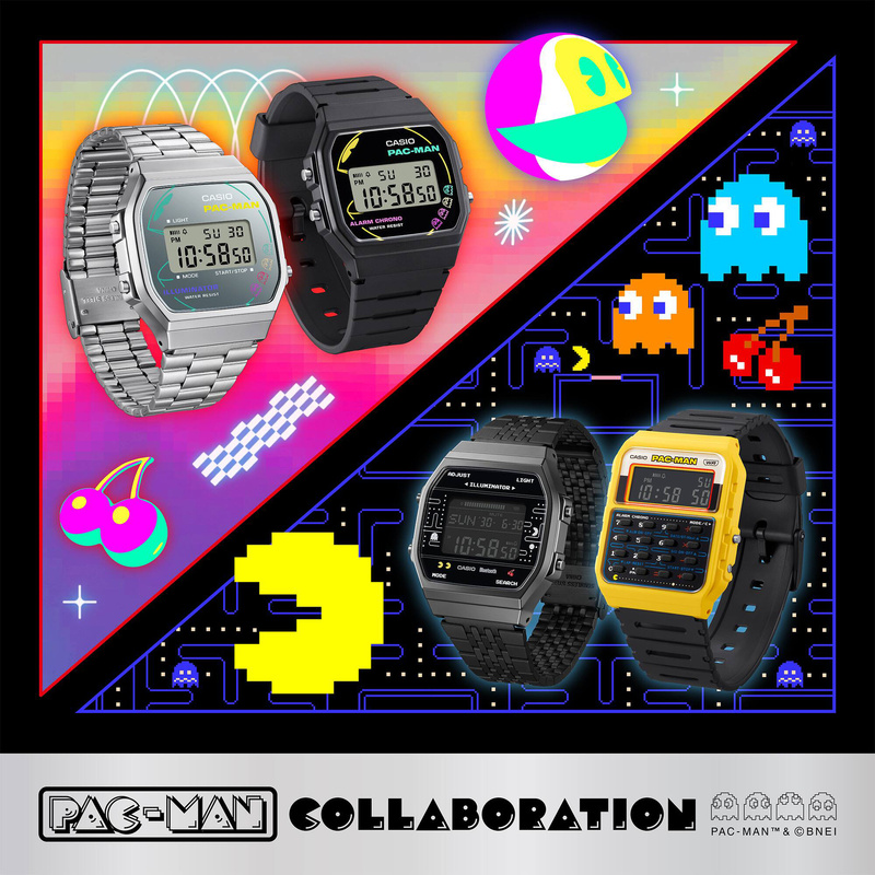 ZEGAREK MĘSKI CASIO F-91WPC-1ADR (zd086b) - PAC-MAN + BOX