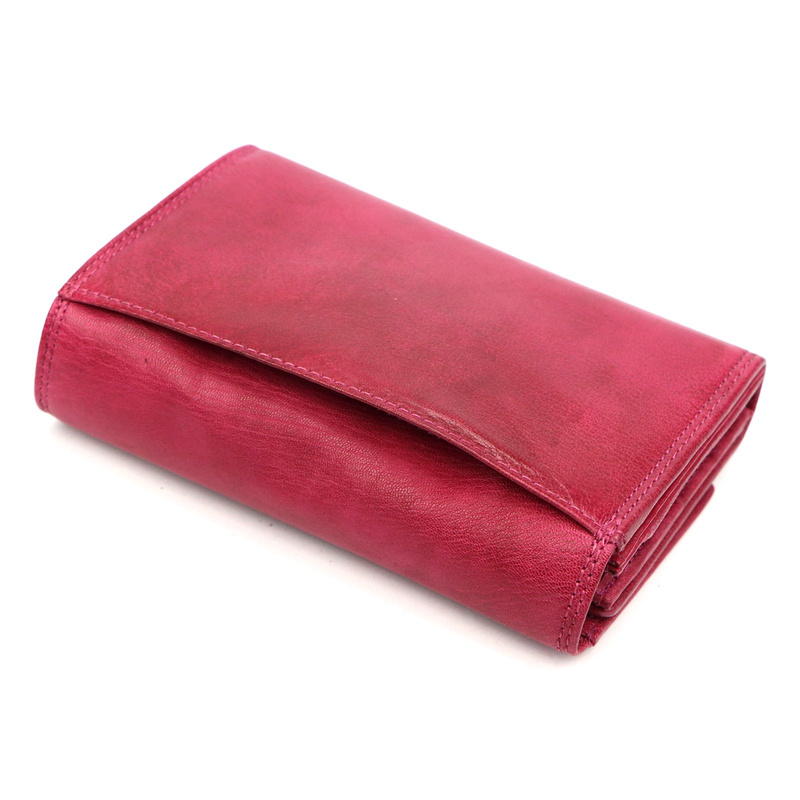 Route 66 damski portfel podłużny skóra naturalna pojemna portmonetka