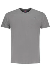 Norway 1963 SZARY MĘSKI T-SHIRT Z KRÓTKIM RĘKAWEM