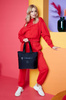 Nylonowy, pojemny shopper damski - Peterson