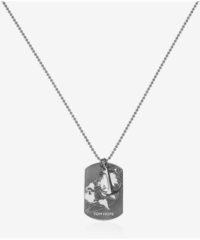 Biżuteria TOM HOPE TM0628. Naszyjnik, Kolor szary. Unisex.