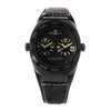 Zegarek MONTRES DE LUXE 09BK-3003. Kwarcowy, Kolor czarny. Unisex.
