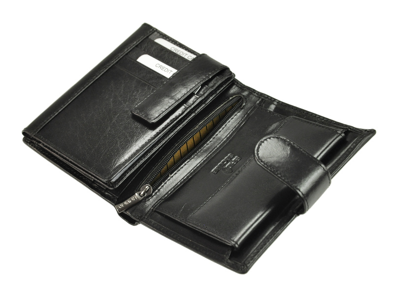 Skórzany męski portfel Rovicky PC-104-BAR RFID