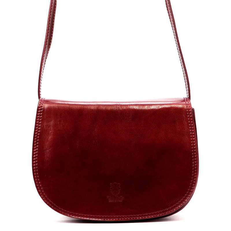 Florence Skórzana damska listonoszka przez ramię dwie komory kieszenie