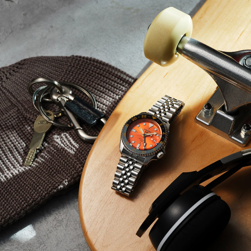 ZEGAREK MĘSKI SEIKO 5 SPORTS SSK001K1 GMT AUTOMAT WR100 + BOX