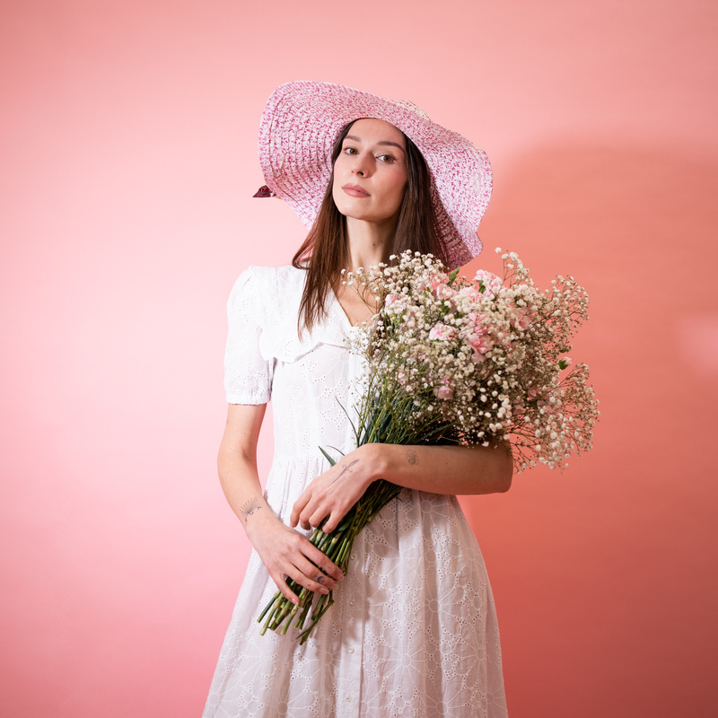 Kapelusz Flowery Bow