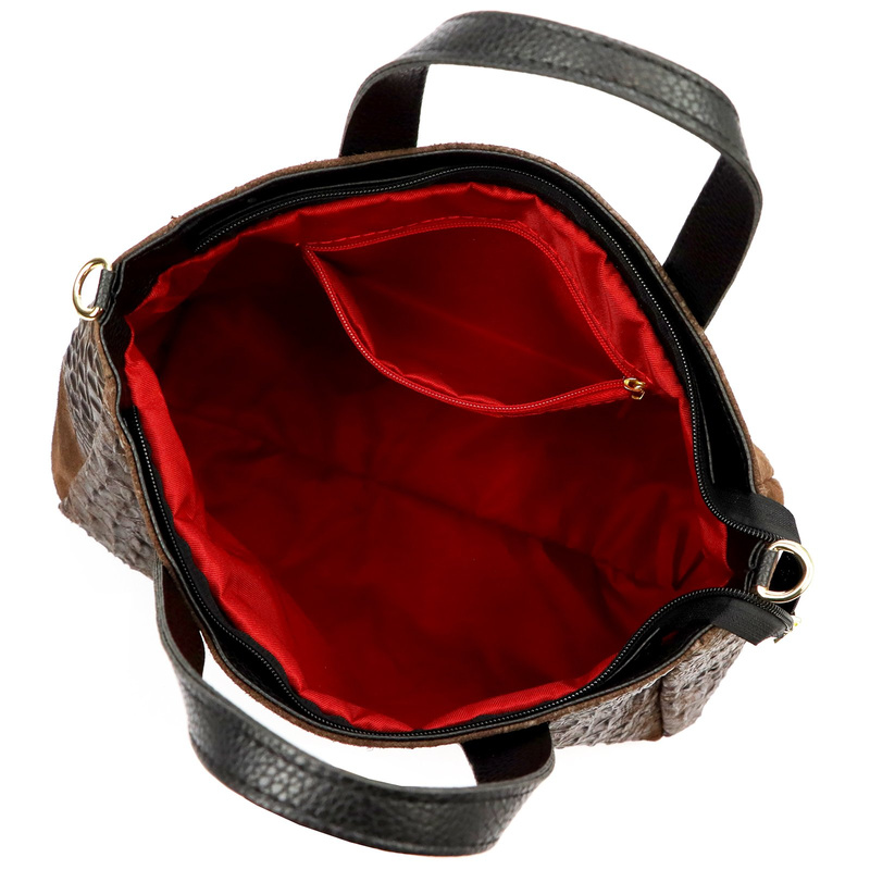 Damska torebka ze skóry naturalnej Luka 26-034 CROCO