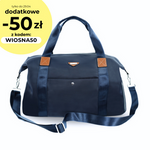 Duża weekendowa torba podróżna na ramię damska FB50 Lundra granatowa