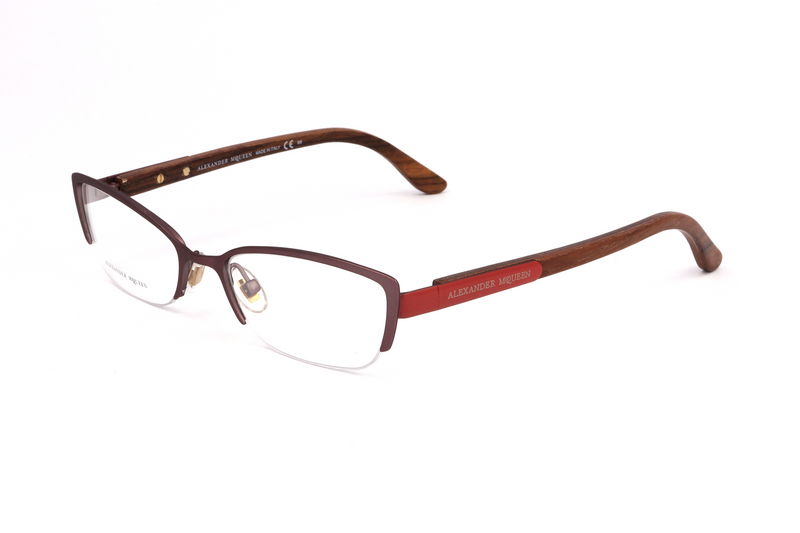 Okulary ALEXANDER MCQUEEN AMQ4183WCV. Okulary, Kolor czerwony. Kobieta.