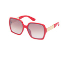 Okulary GUESS GO00031-6266F. Okulary przeciwsłoneczne, Kolor czerwony. Kobieta.