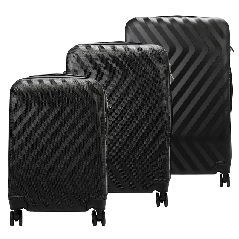 Pierre Cardin zestaw podróżny trzech walizek twarde ABS na kółkach