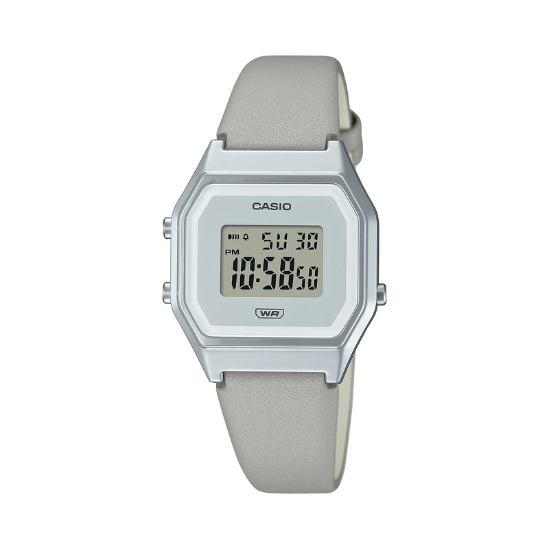 Zegarek CASIO LA680WEL8EF. Kwarcowy, Kolor szary. Unisex.