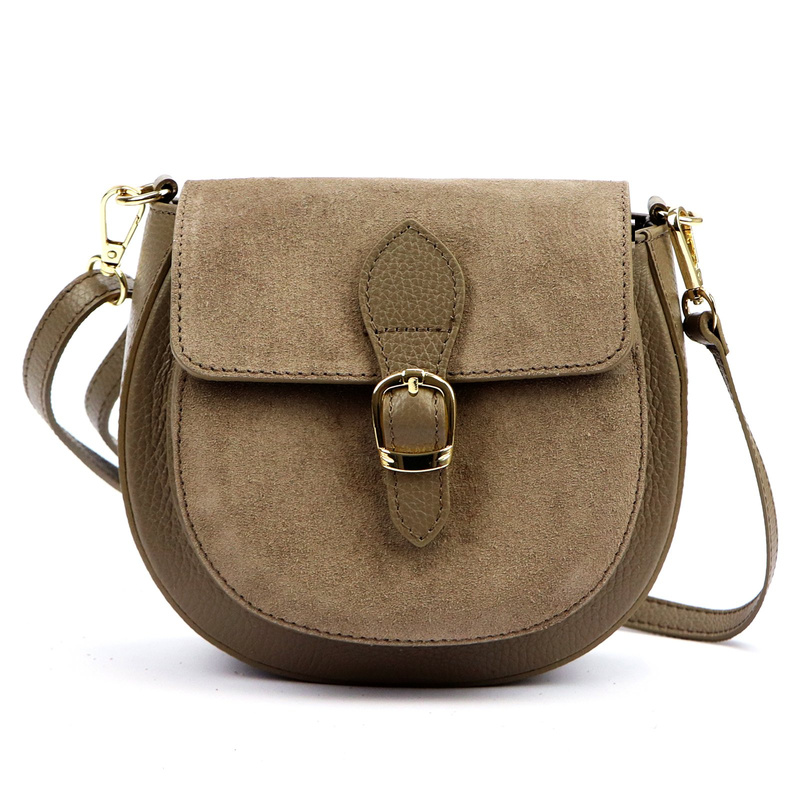 Stylowa Półokrągła damska listonoszka torebka przez ramię z kieszenią Luka