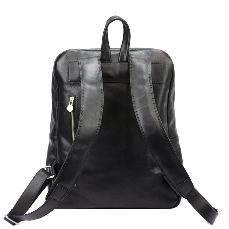 Florence Duży praktyczny damski plecak miejski skóra naturalna kieszenie