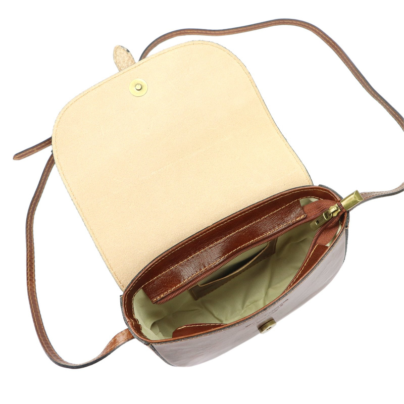 Gregorio damska listonoszka skóra naturalna torebka przez ramię z kieszenią