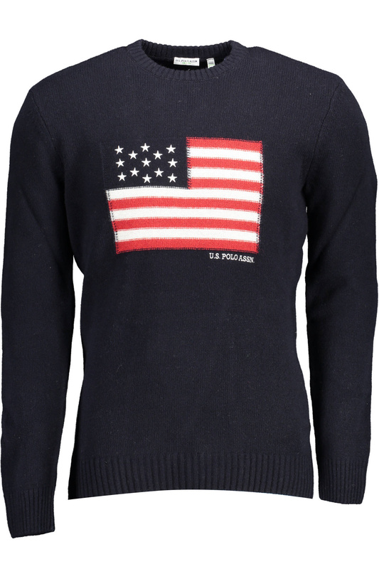 SWETER POLO US MĘSKI NIEBIESKI