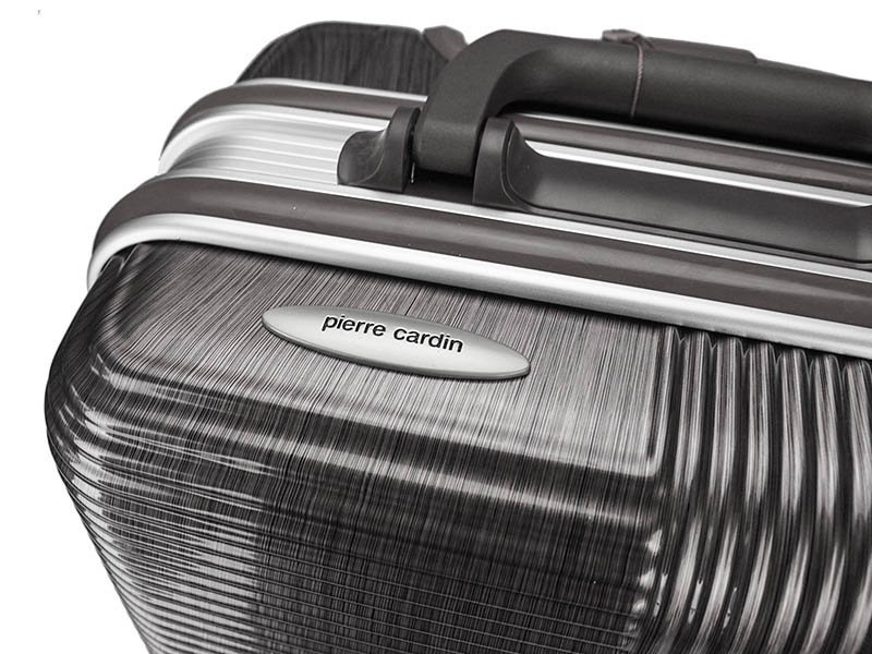 Pierre Cardin trzy podróżne walizki na kółkach zestaw materiał ABS z rączką