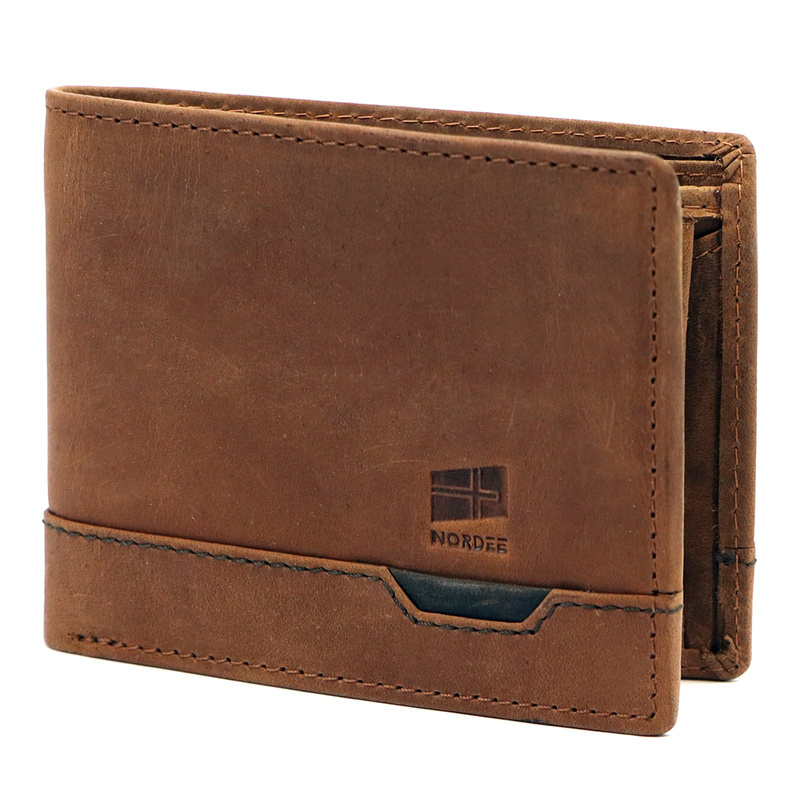 Skórzany męski portfel Nordee HJORT 035