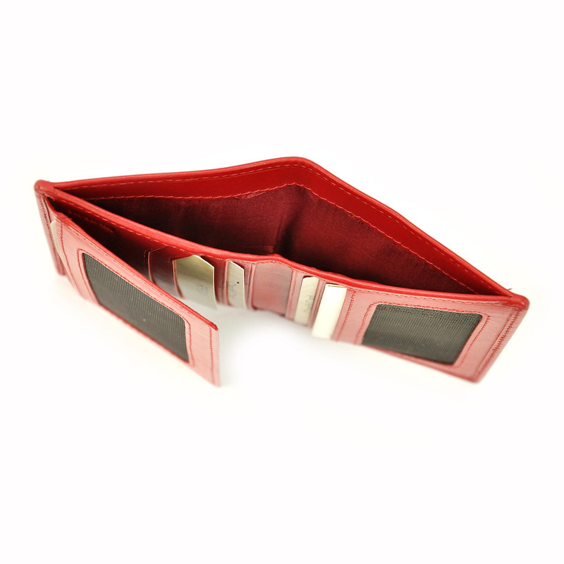 EL FORREST męskie etui na karty i dokumenty skórzane pionowe ochrona RFID