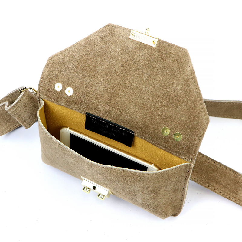 skóra zamsz Damski torebki skórzane Luka 24-077