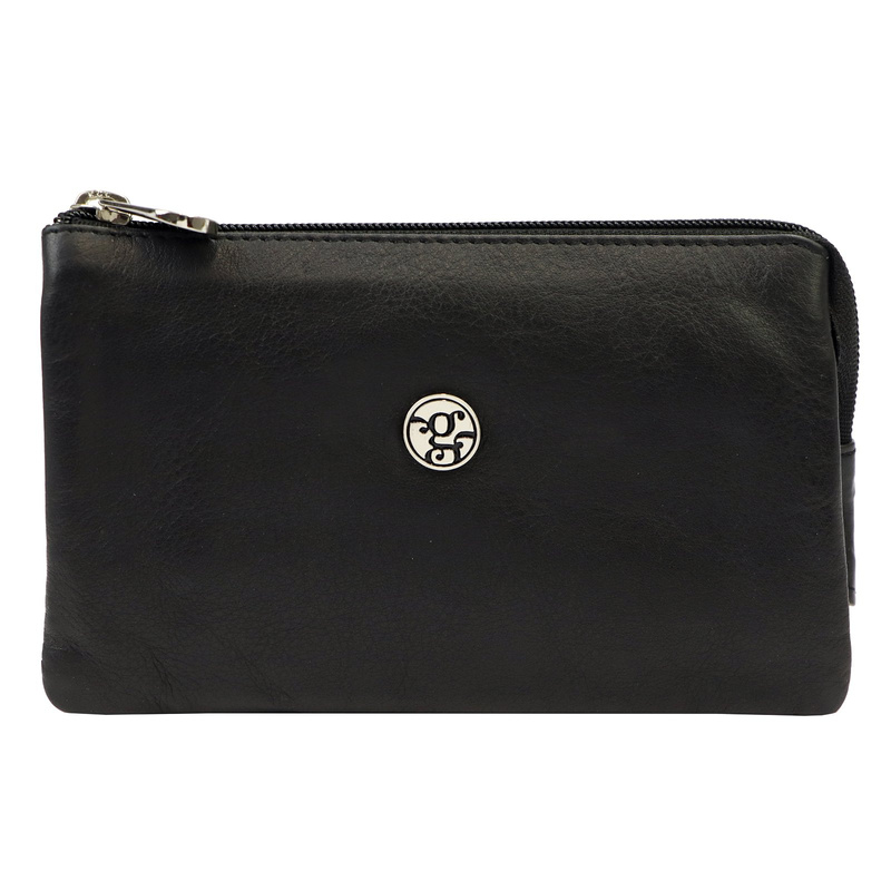 Gregorio Portfel Damski Skórzany Podłużny Na Suwak Saszetka pojemna