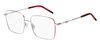 Okulary HUGO HG-1217-J2B. Okulary, Kolor czerwony srebrny. Kobieta.