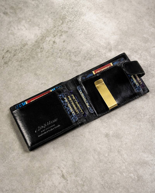 Meski zestaw prezentowy skóra naturalna Peterson PTN SET3-N78L-VT BLACK