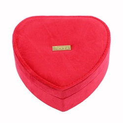 Mała Damska szkatułka na biżuterię kształt serca ze skóry eko PATRIZIA