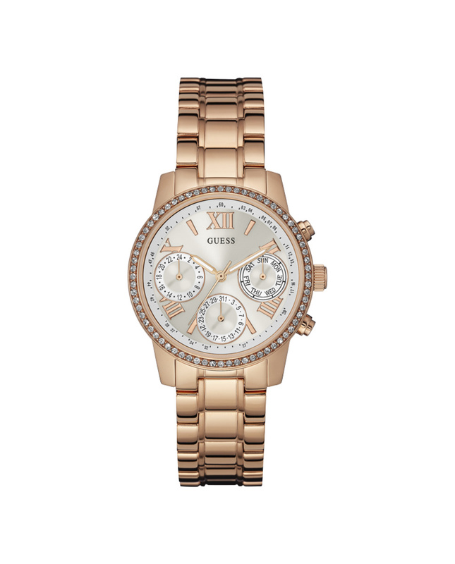 Zegarek GUESS W0623L2. Kwarcowy, Kolor szary. Kobieta.