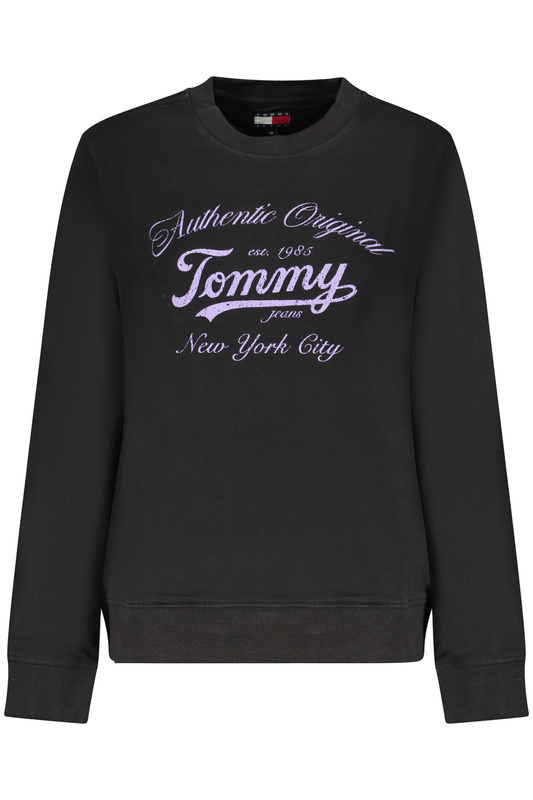TOMMY HILFIGER CZARNA BLUZA DAMSKA Z ROZPINANYM NA ZAMEK