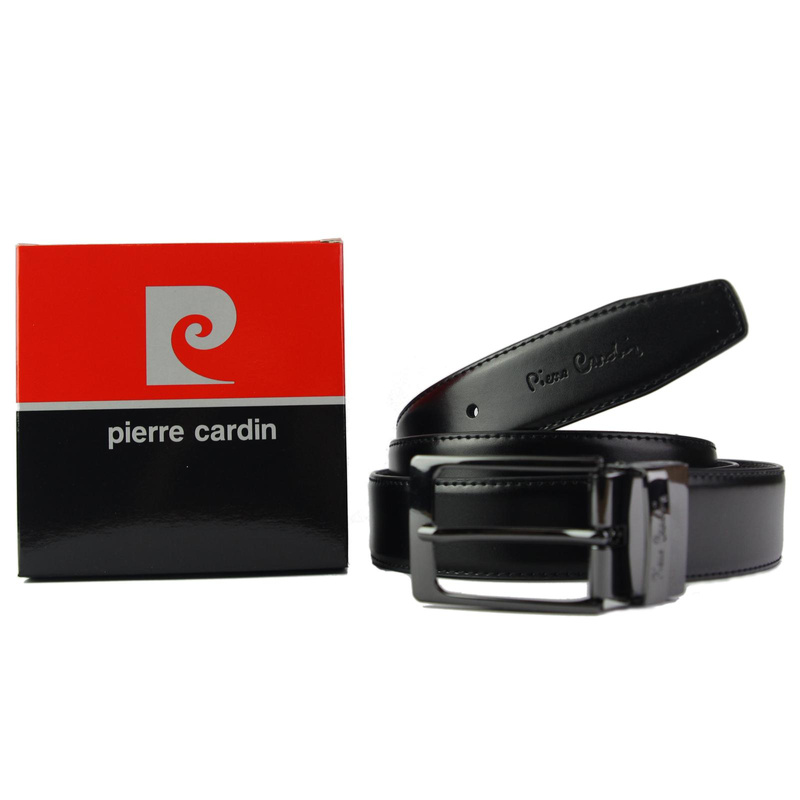 męski pasek z prawdziwej skóry Pierre Cardin FWJX5 DOUBLE