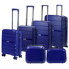 Jony zestaw podróżny 4 walizki na kółkach i 2 kosmetyczki ABS materiał