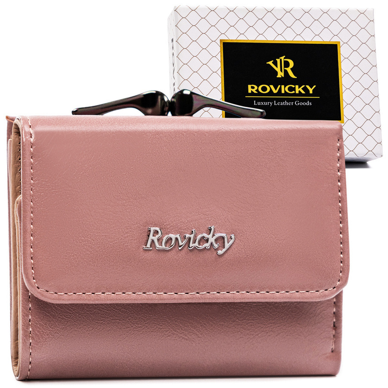 Mała elegancka damska portmonetka Rovicky z RFID