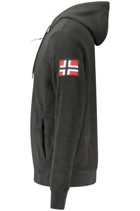 Norway 1963 MĘSKA CZARNA BLUZA Z ROZPINANYM NA ZAMEK