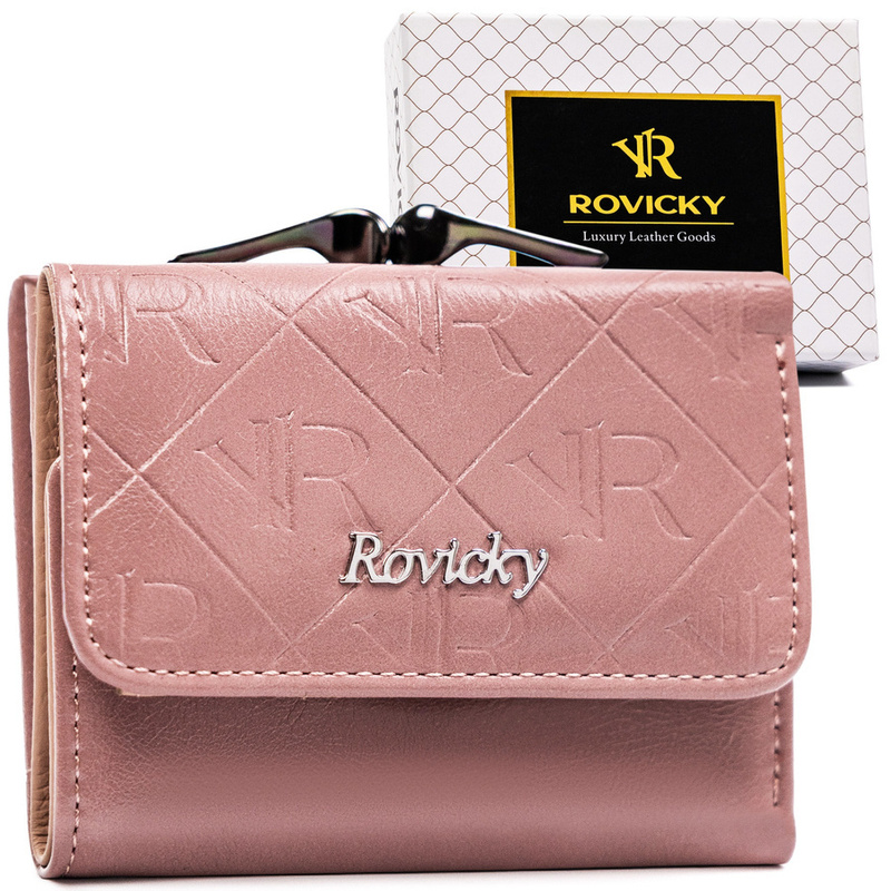 Mała elegancka damska portmonetka Rovicky z RFID