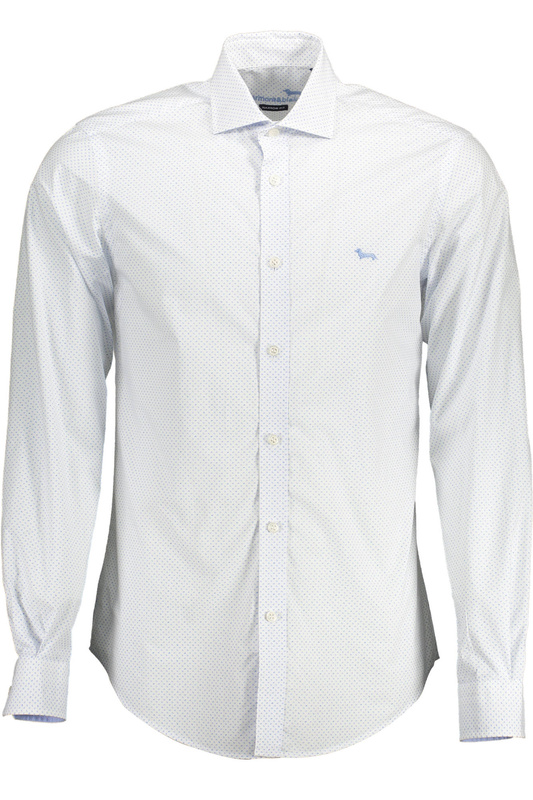 HARMONT & BLAINE Koszula Męska Slim Fit Bawełniana z Logo Wizytowa
