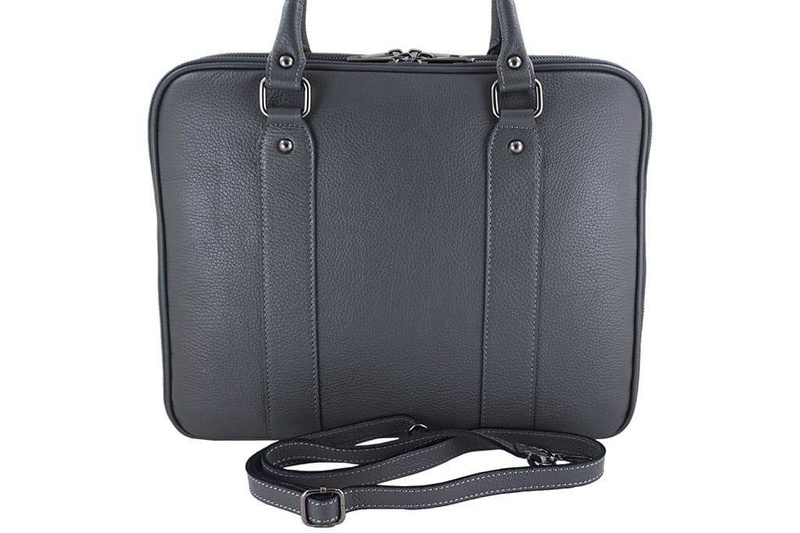 Aktówka skórzana damska - Barberini's - Granatowa