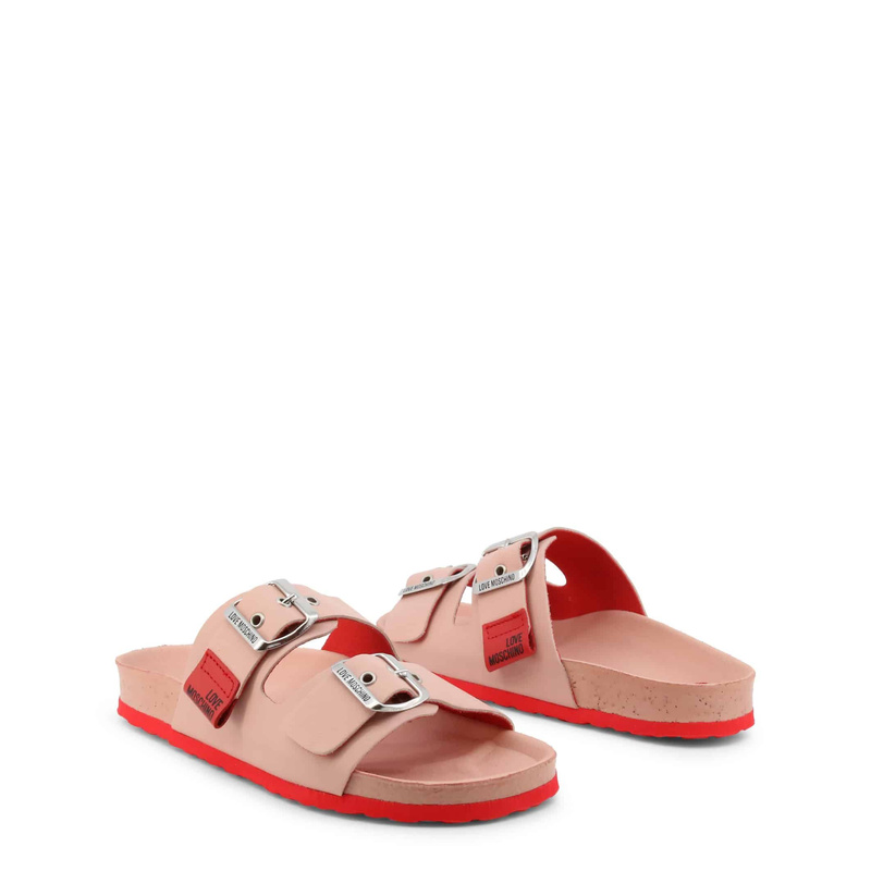Klapki marki Love Moschino model JA28103G1EIAZ. Kolor Różowy, Obuwie Damskie. sezon: Wiosna/Lato