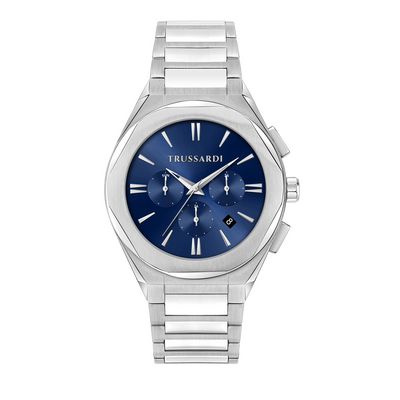 Zegarek TRUSSARDI R2453156004. Kwarcowy, Kolor niebieski. Mężczyzna.