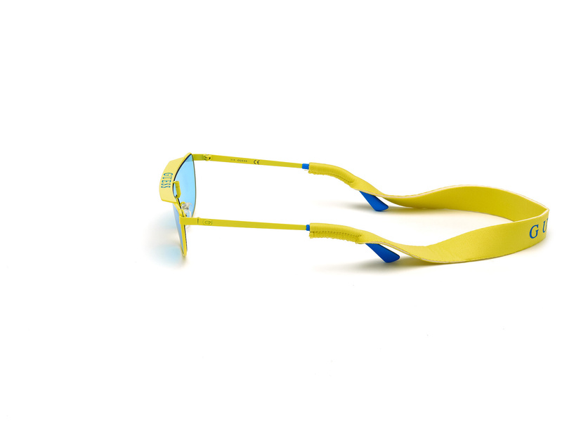 Okulary GUESS GU76770039V. Okulary przeciwsłoneczne, Kolor żółty. Kobieta.