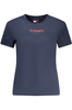 TOMMY HILFIGER DAMSKI T-SHIRT Z KRÓTKIM RĘKAWEM, NIEBIESKI