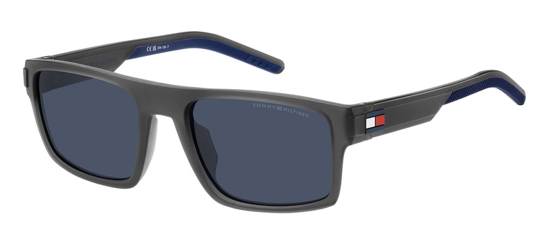 Okulary TOMMY HILFIGER TH1977SFRE55K. Okulary przeciwsłoneczne, Kolor szary. Mężczyzna.