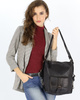 Torba skórzana dla wymagających z opcją plecak old school leather bag - MARCO MAZZINI czarny