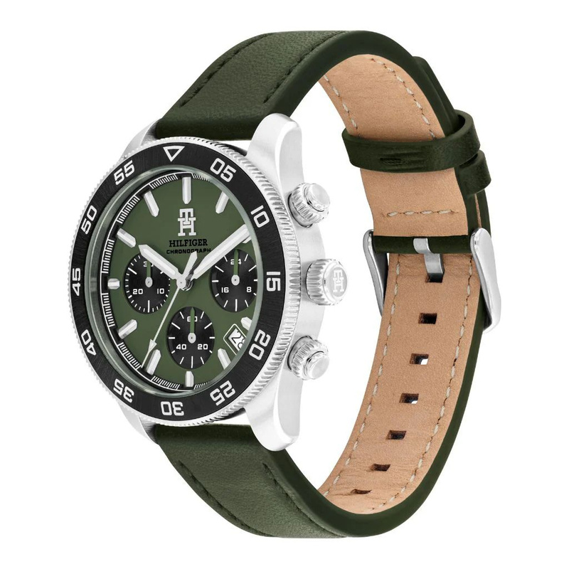 Zegarek TOMMY HILFIGER 1792188. Kwarcowy, Kolor zielony. Mężczyzna.