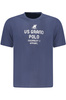 Koszulka męska z krótkim rękawem US GRAND w kolorze niebieskim