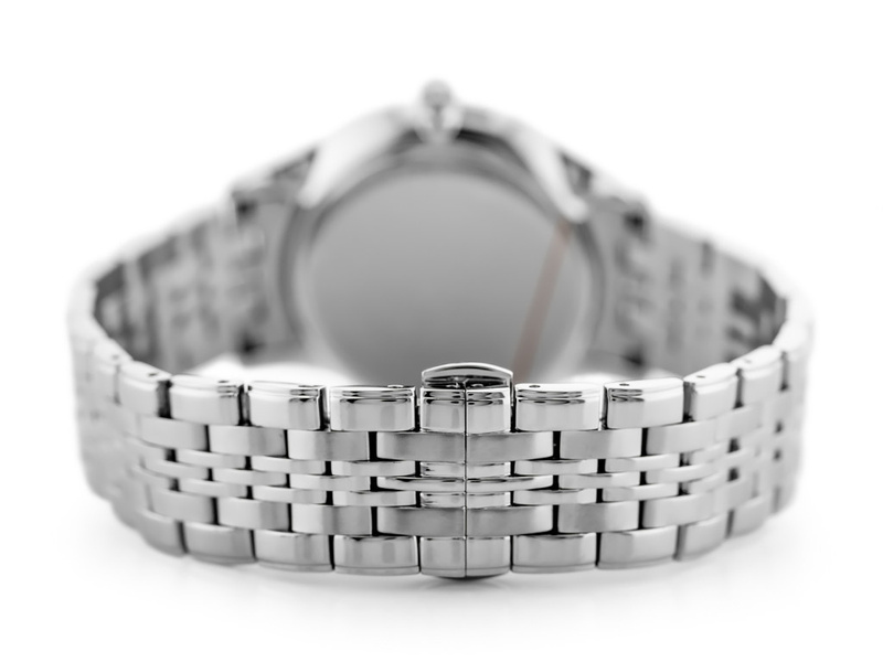 ZEGAREK MĘSKI BISSET BSDF383 (zb094b) - SZAFIROWE SZKŁO