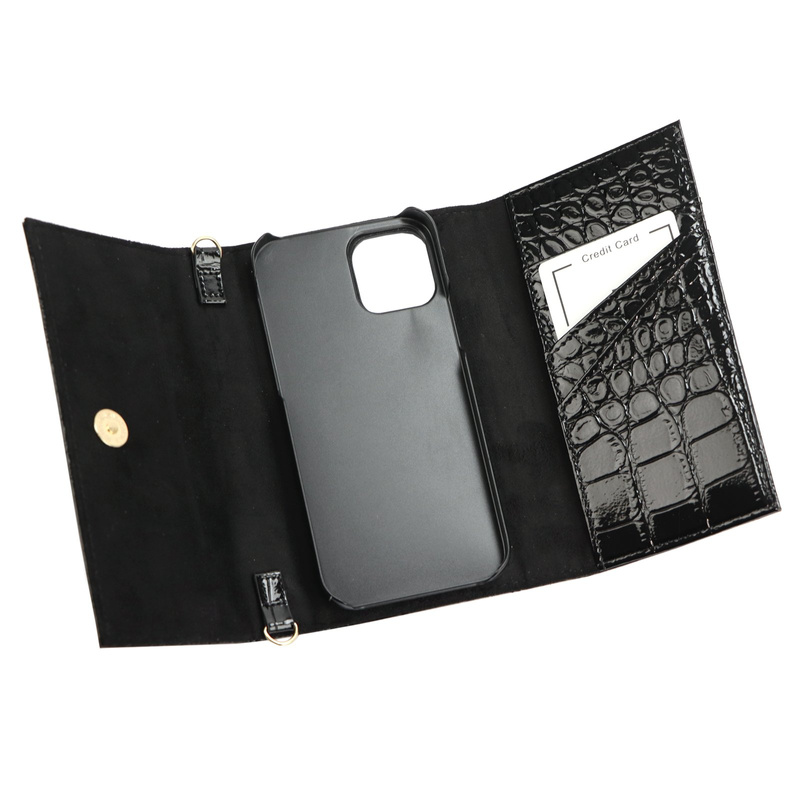 MiaMore case na telefon z klapą Iphone 12 PRO etui skóra krokodyla