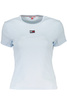 T-SHIRT TOMMY HILFIGER JASNONIEBIESKI DAMSKI T-SHIRT Z KRÓTKIM RĘKAWEM